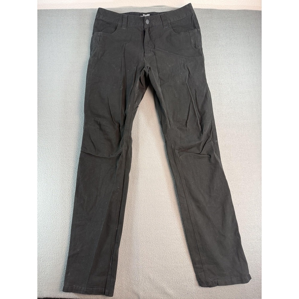 Off The Grid Trailblazer Pants Mens 34x36 Black Slim Fit Canvas Chino Workwear